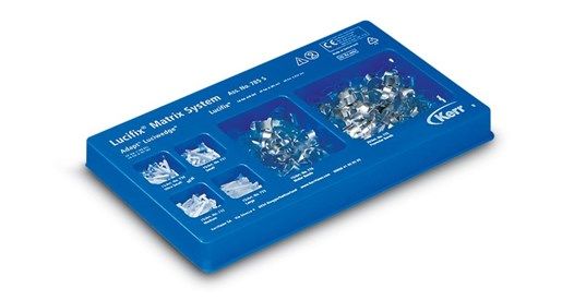Lucifix® Matrisler (Entegre sabitleme cihazı ile birlikte mavi ve şeffaf posterior matrisler)